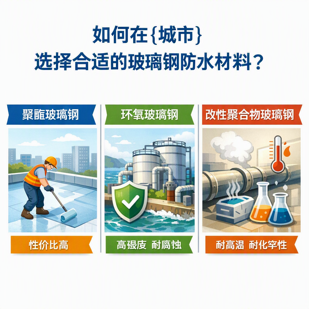 如何在普洱选择合适的玻璃钢防水材料？
