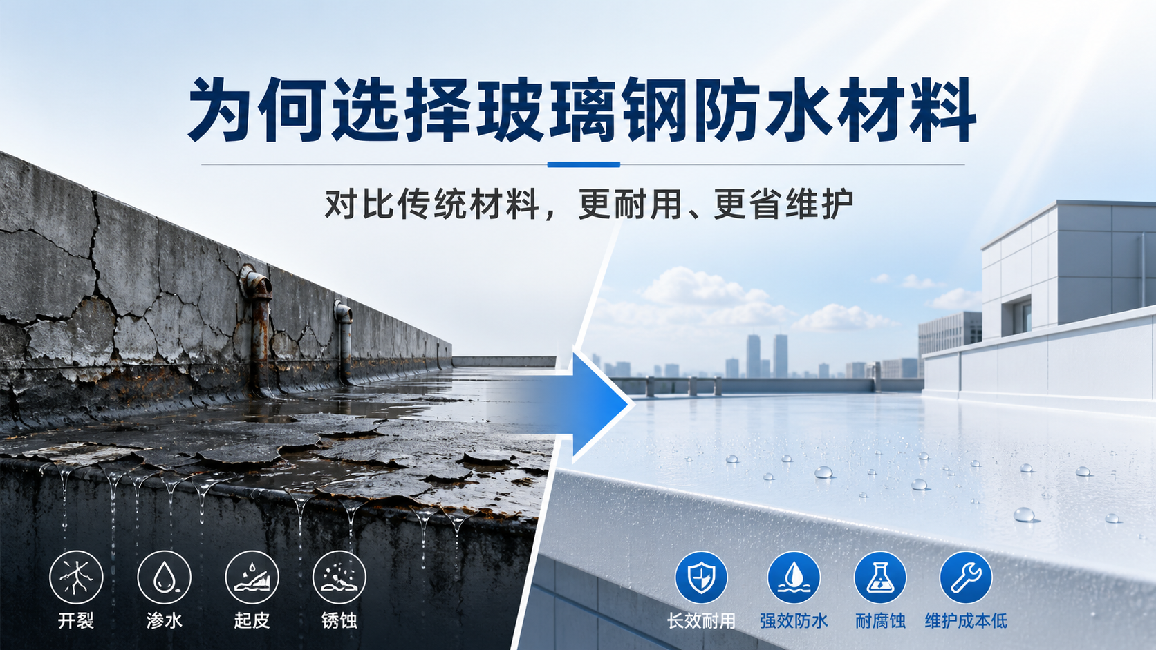 在普洱，为何选择玻璃钢防水材料而非传统材料