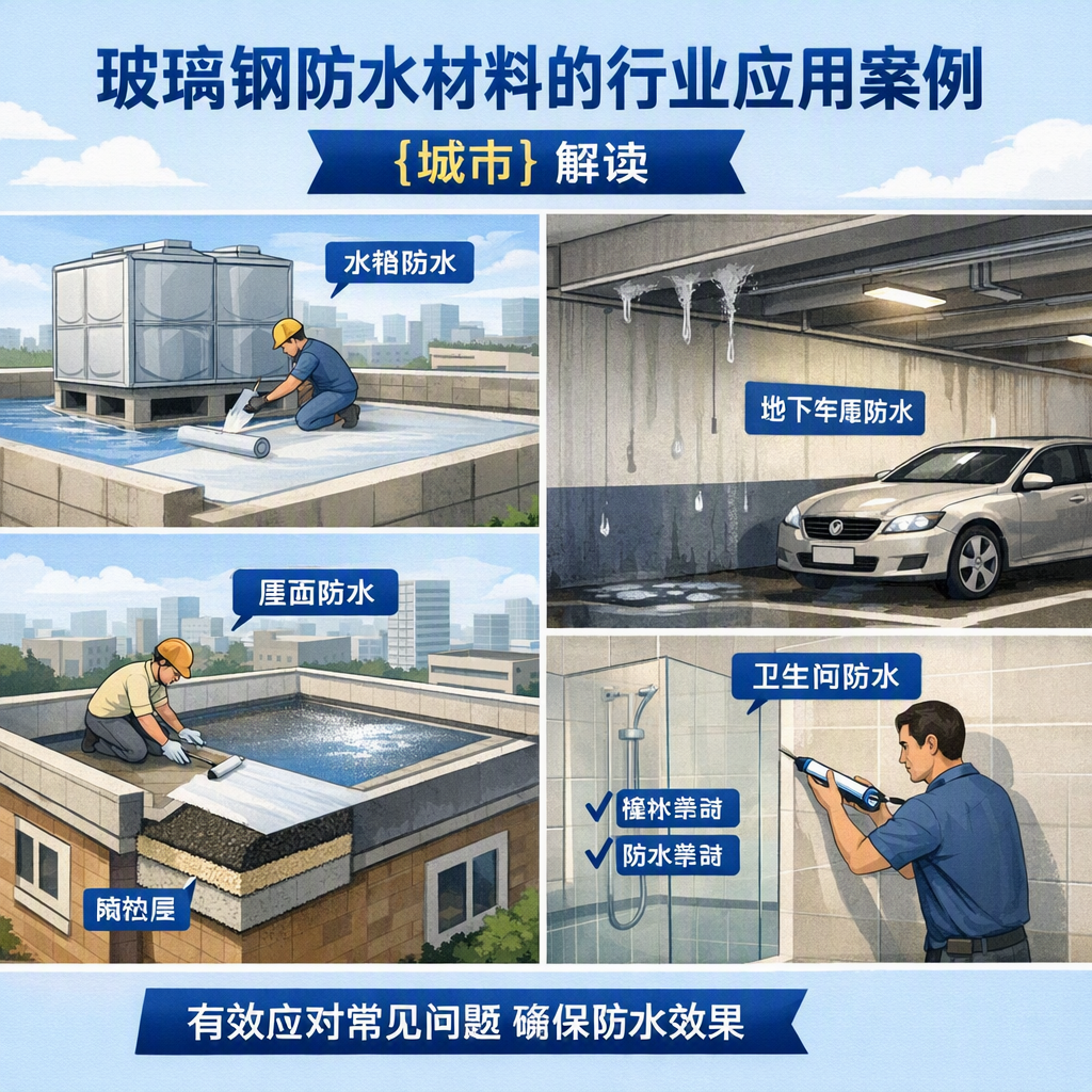 玻璃钢防水材料的行业应用案例，普洱解读